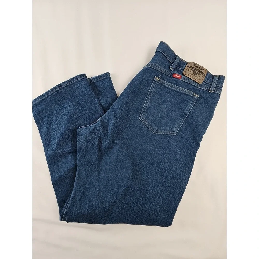 Wrangler Regular Fit Jeans Blue 5 Star Heritage‎ Denim 42x30 NWT